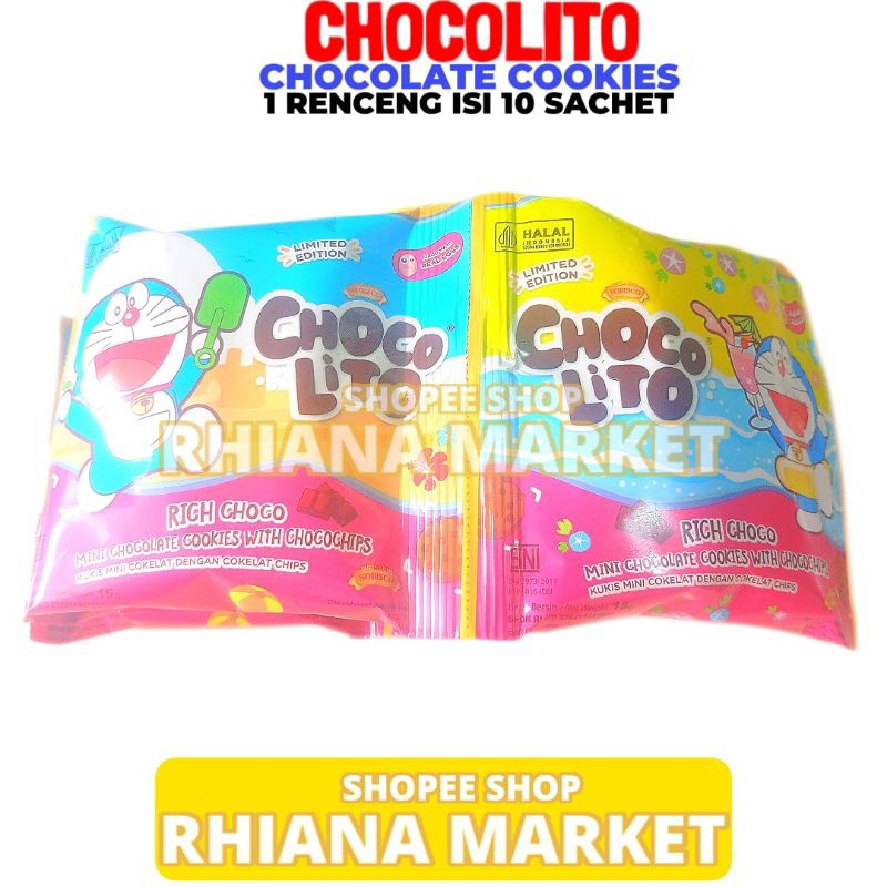 

Biskuit Chocolito Rich Choco 1 Renceng Isi 10 Sachet