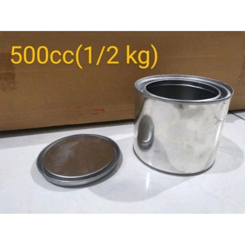 Kaleng baru/kaleng kosong/kaleng cat polos 500cc 1L (8x10)