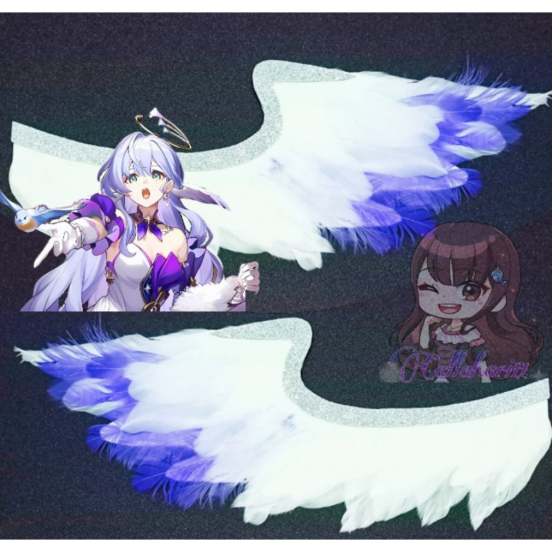 Aksesoris Cosplay Robin Honkai Star Rail/Robin's Wings/Sayap Robin