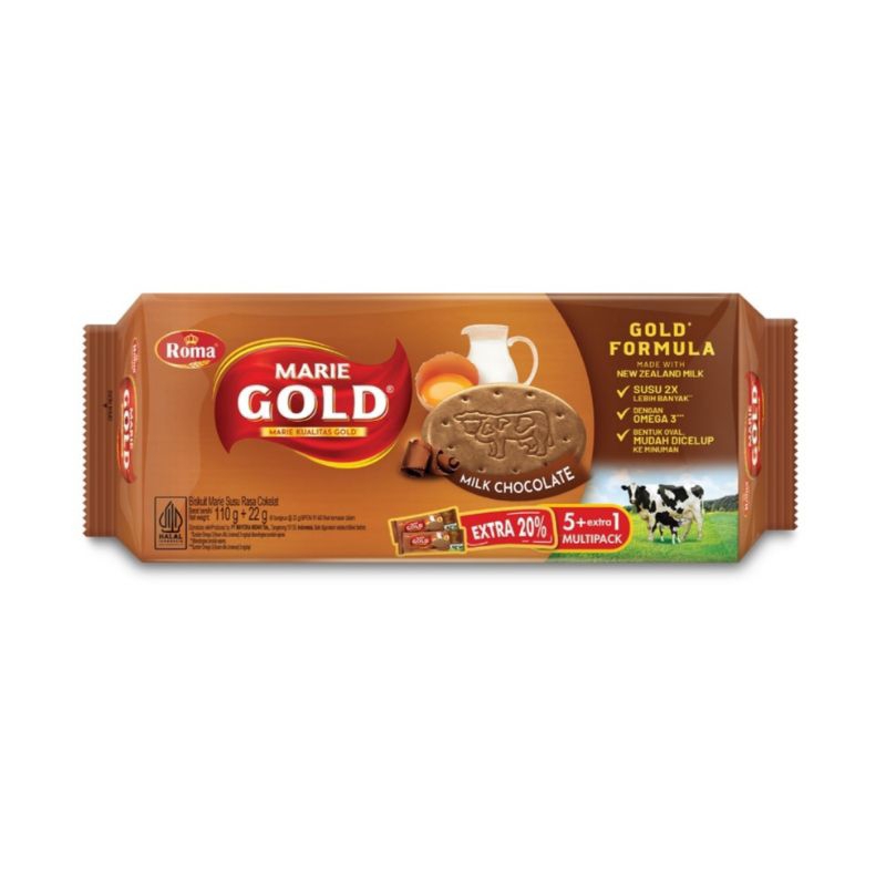 

Roma Marie gold biskuit susu rasa chocolate 110gr coklat biscuit