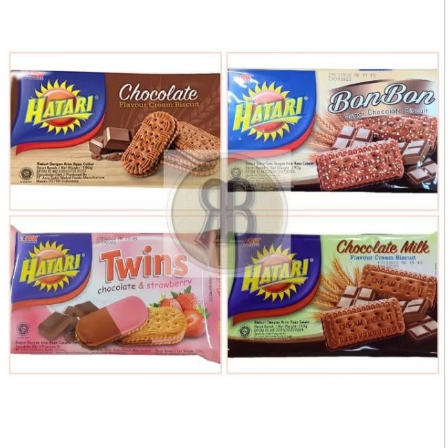 

ASW Foods Hatari Biscuit Chocolate 190gr rasa cream coklat