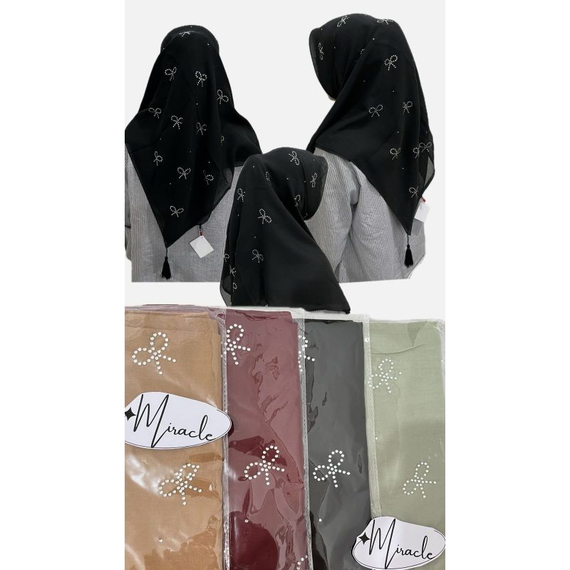 HIJAB PARIS  SEGIEMPAT PAYET PREMIUM