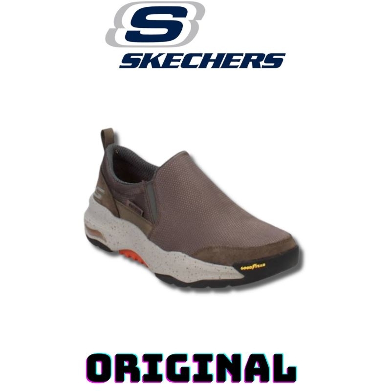 Sepatu Skechers Go Walk Arch Fit Khaki Men's ( 216461/KHK ) Original