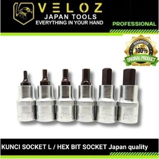 Veloz kunci mata socket L / hex bit socket (100% original)