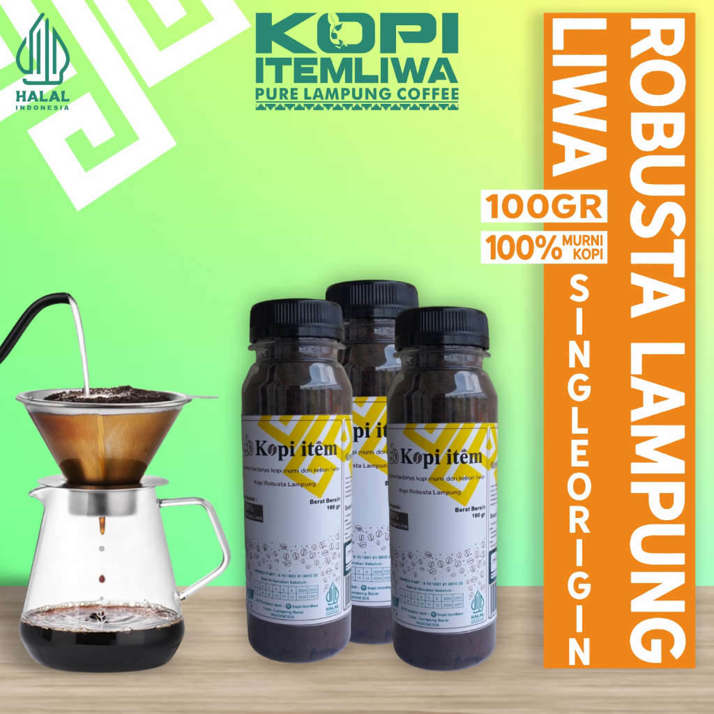 

KOPI LAMPUNG ROBUSTA LIWA 100% MURNI - 100 gr