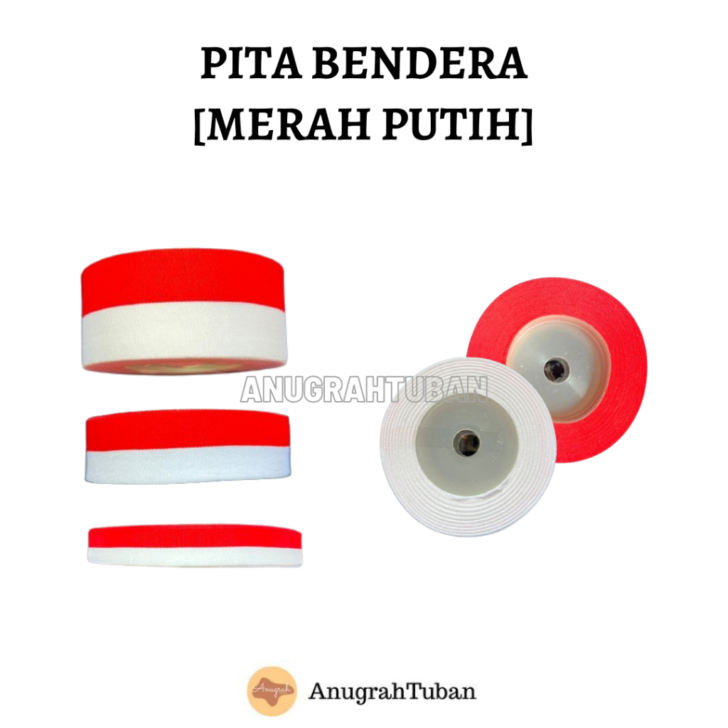 

Pita Satin Merah Putih / Pita Merah Putih / Pita Satin Dirgahayu RI