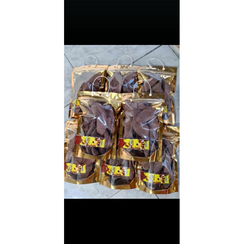 

Keripik pisang coklat lumer / coklat tabur