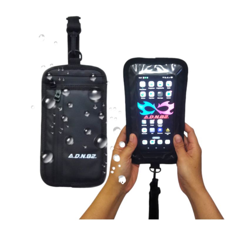 Tas hp / Dompet Hp waterproof touchscreen pria dan wanita  / hanging wallet hp by A.D.N.82