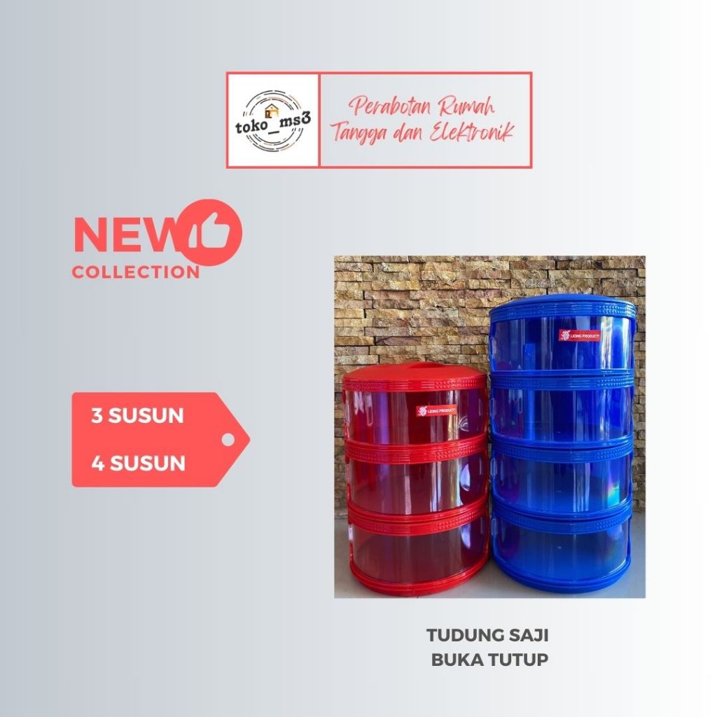 Tudung Saji 3 Susun/4 Susun Buka Tutup