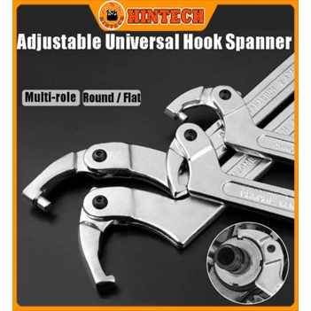 Kunci 19-51MM 32-76MM Komstir Hook Wrench Adjustable Kunci Komstir Flexible Kunci Kait Fleksibel Ala