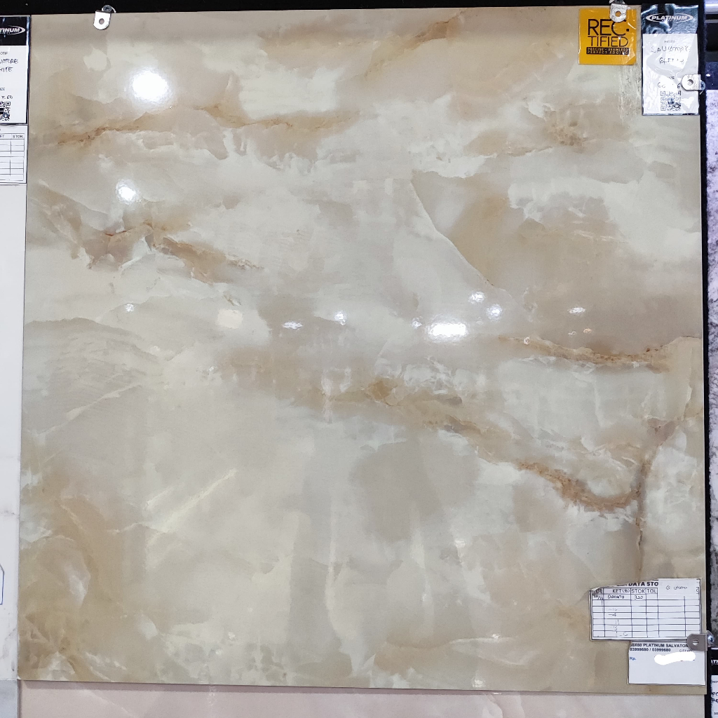 Keramik Lantai Halus 60x60 Platinum Salvatore Brown