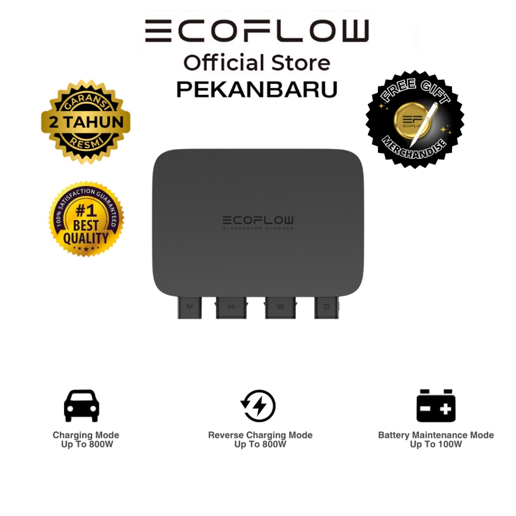 [PEKANBARU] EcoFlow 800W Alternator Charger - Portable Power Station Fast Charging Mobil SUV RV Camp