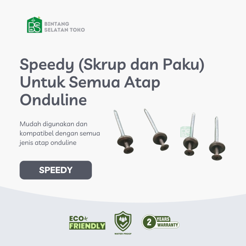 Sekrup Skrup Screw Speedy Onduline Onduvilla