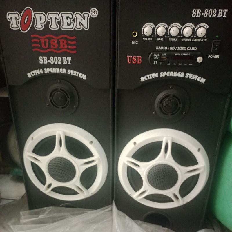 speaker aktif merek TOP TEN SB802BT / SB608BT