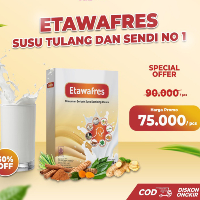 

PAKET RESELER 50 BOX Etawafres Susu Kambing Etawa 250 Gram