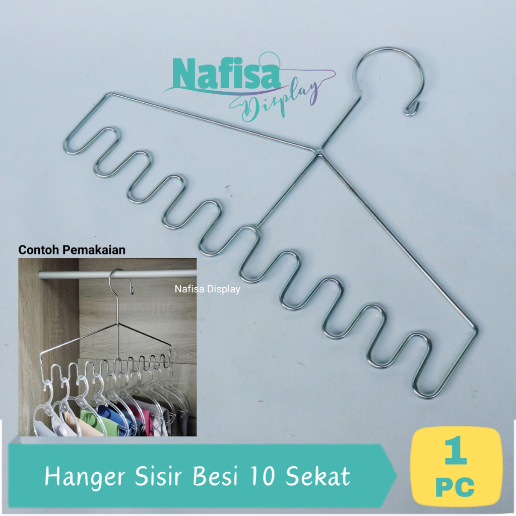 Hanger Sisir Besi Untuk Gantungan Jilbab