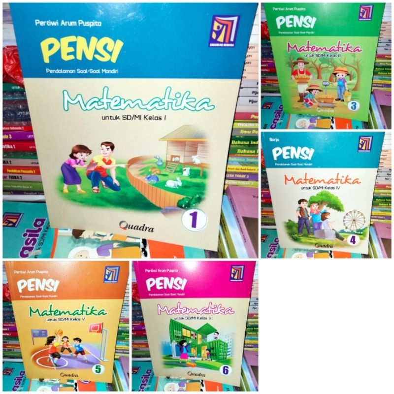 Buku Quadra Pensi Matematika SD Kelas 1-6 Kurikulum Merdeka