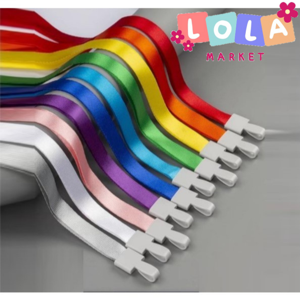

Tali id card 1.5cm / Tali idcard /Tali lanyard / Gantungan nametag / bahan polister, stoper, cantelan