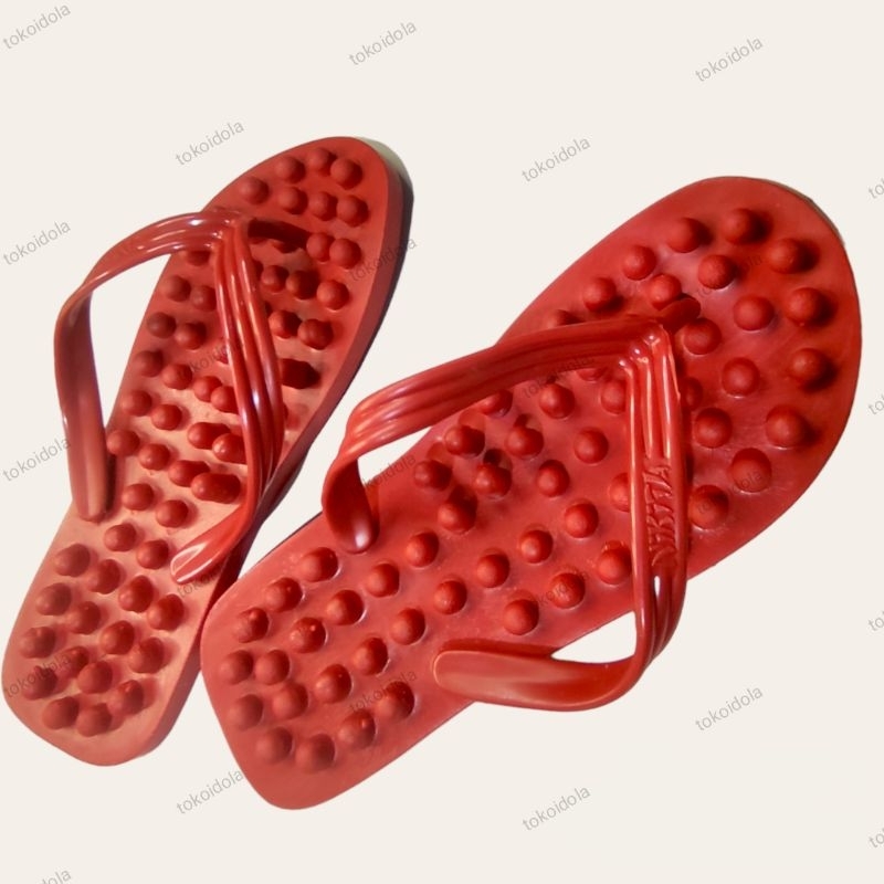 Sandal Kesehatan Rematik Refleksi Pijat Kaki Sendal Terapi Duri Plastik Dop Size M L XL