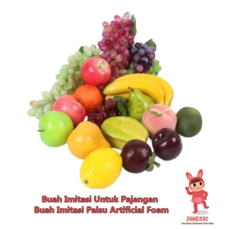 Buah imitasi pajangan / buah imitasi untuk jus (Buah  imitasi palsu/artificial foam)