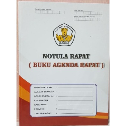 BUKU AGENDA RAPAT / NOTULA RAPAT KEDINASAN VERSI WARNA