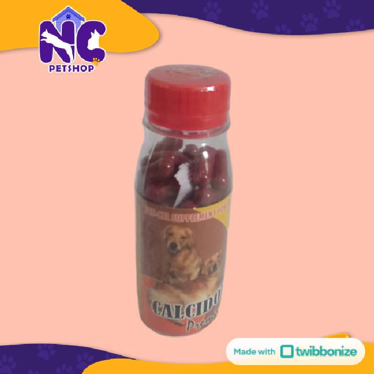 CALCIDOX PREMIUM 40 CAPS - Vitamin penguat tulang mengandung kalsium untuk anjing hamil