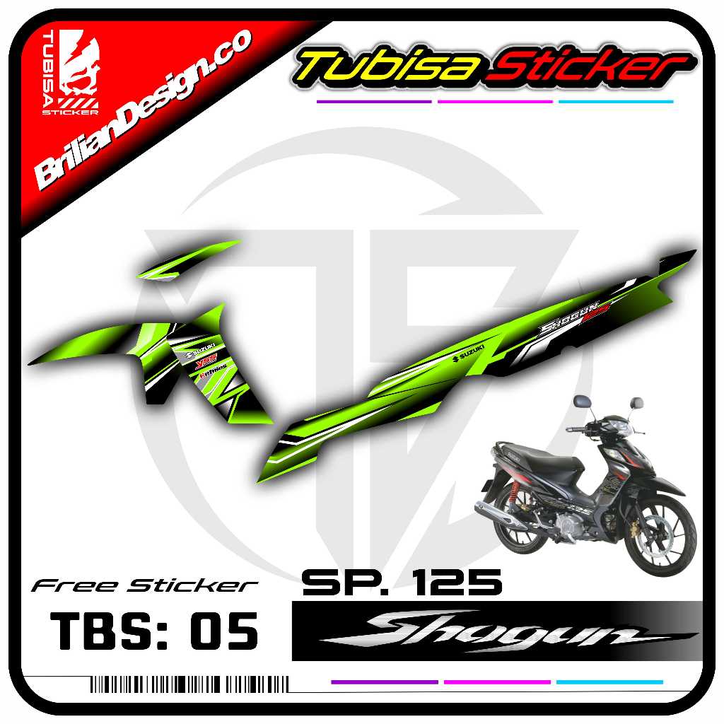 Sticker Striping New Shogun 125 SP- Stiker Striping Variasi Motor New Shogun 125 SP. TBS.05