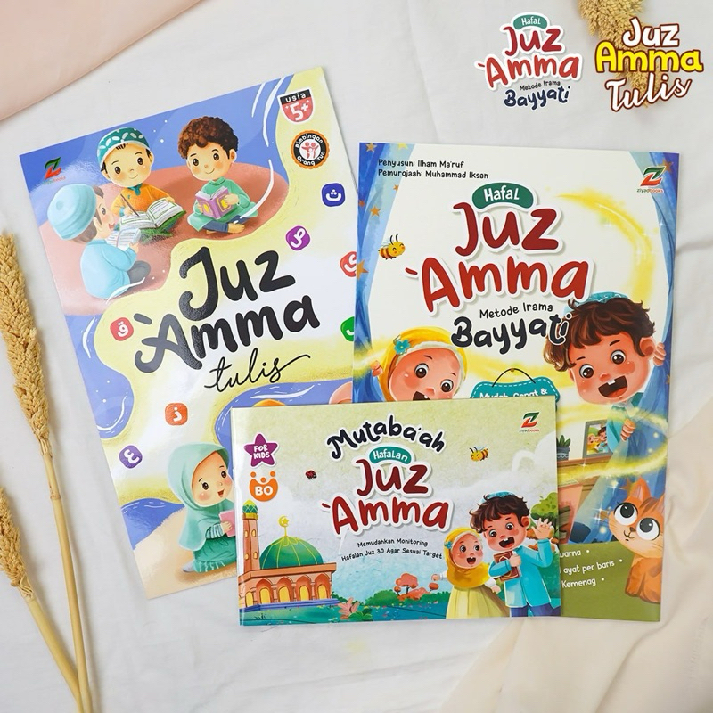 Paket Mahir Juz Amma irama Bayyati- Juz Amma - Juz Amma Tulis - Buku Belajar Alquran Anak