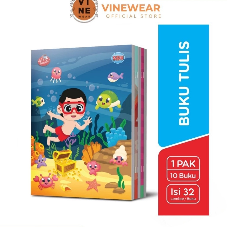 

TSHGA8635 Buku Tulis SiDU 32 Lembar 1 Pack isi 1 Buku