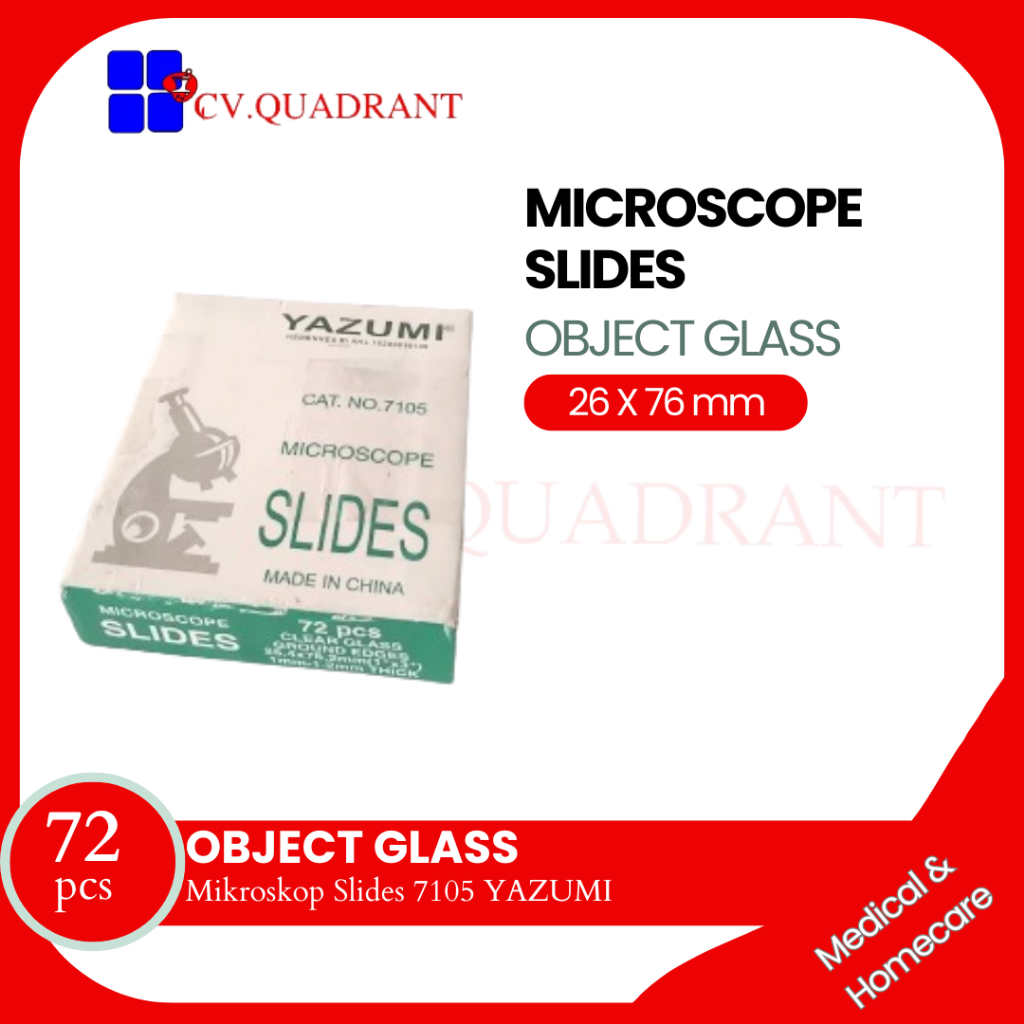 Mikroskop Slide / Object Glass Yazumi 7105 / Microscope Slides