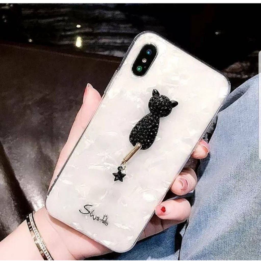 Crystal Case With Diamond Cat Vivo V9 V17 V17 Pro V25 V25E V27 V27E V29 V29E V30 V30E