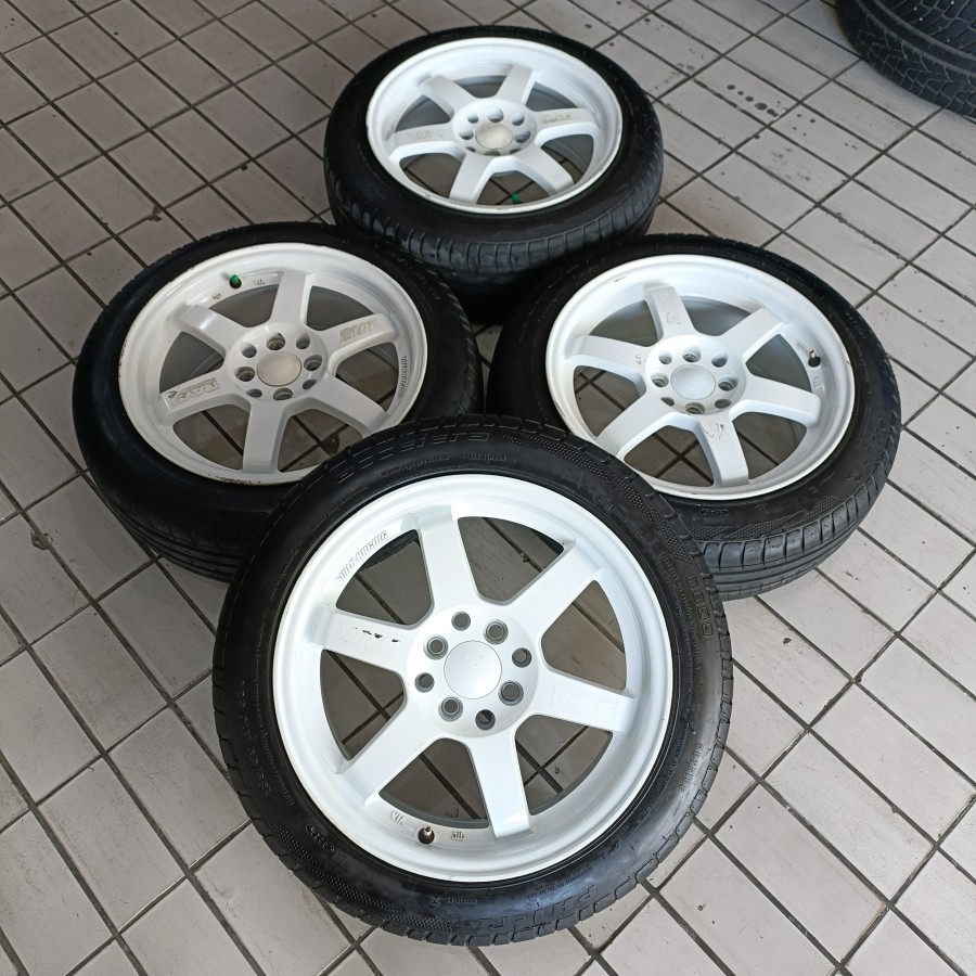 VELG SEKEN RESING TE37 RING 16 HOLE 4X100/114 + BAN 185 55 R16