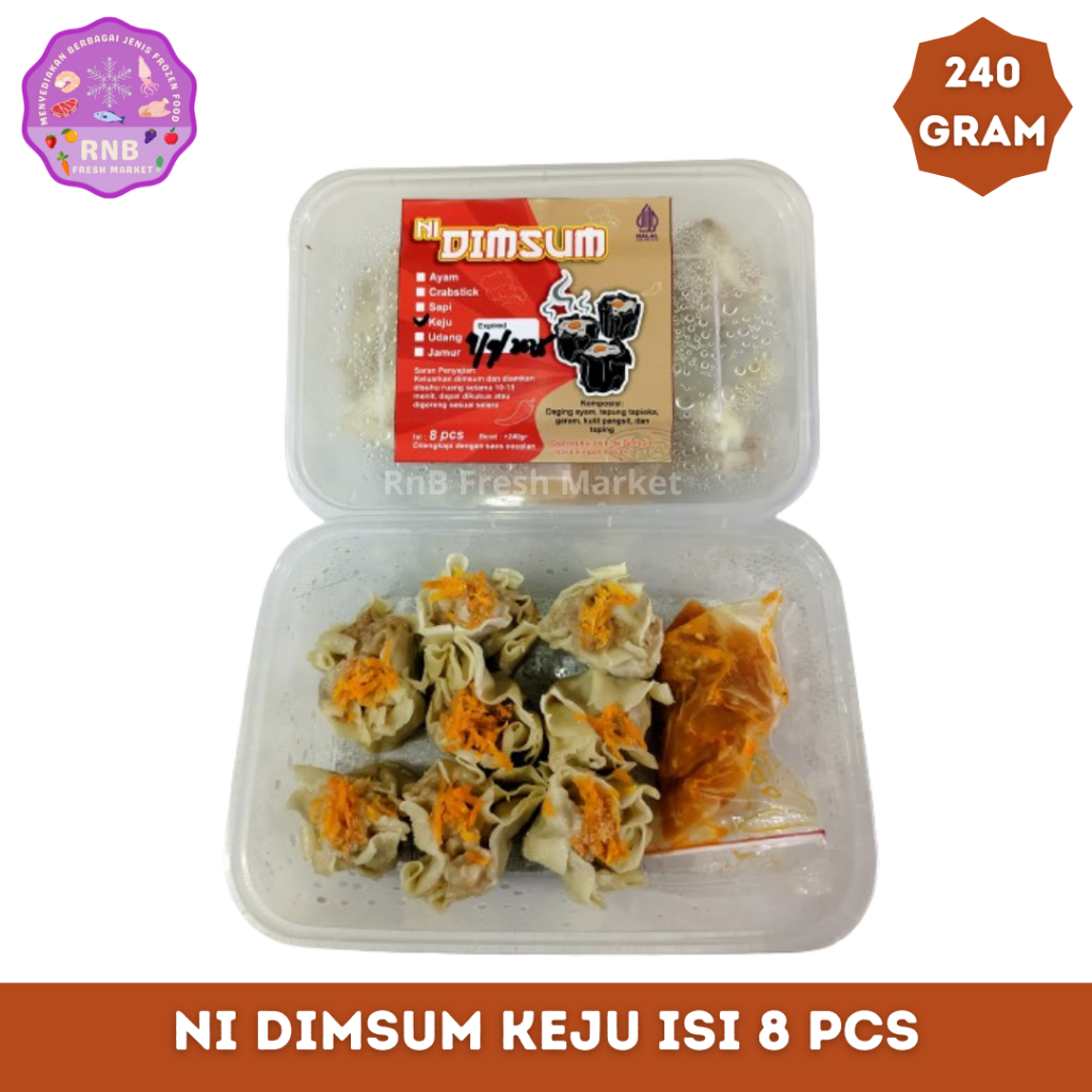 

Ni Dimsum Keju Netto 240 Isi 8 Pcs