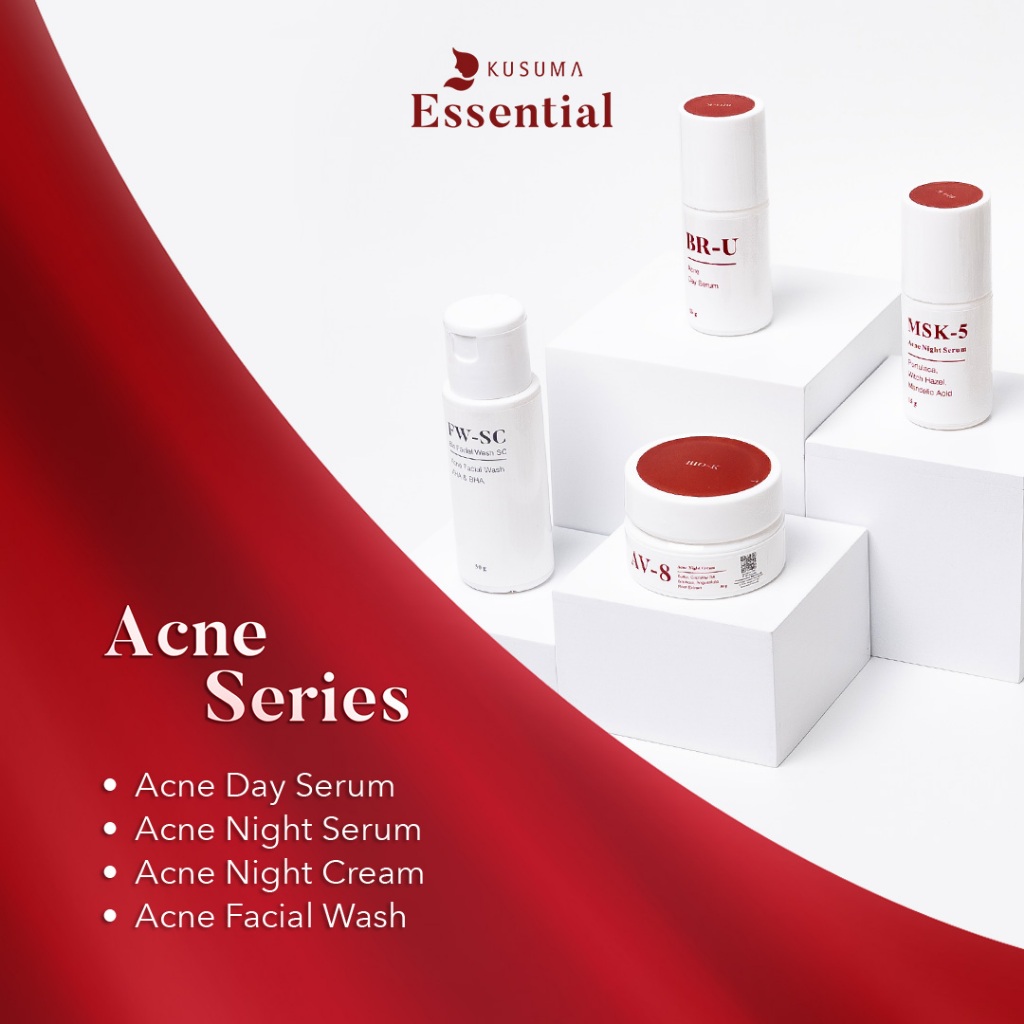 Kusuma Beauty - Kusuma Essential Acne Series - Paket Skincare Acne