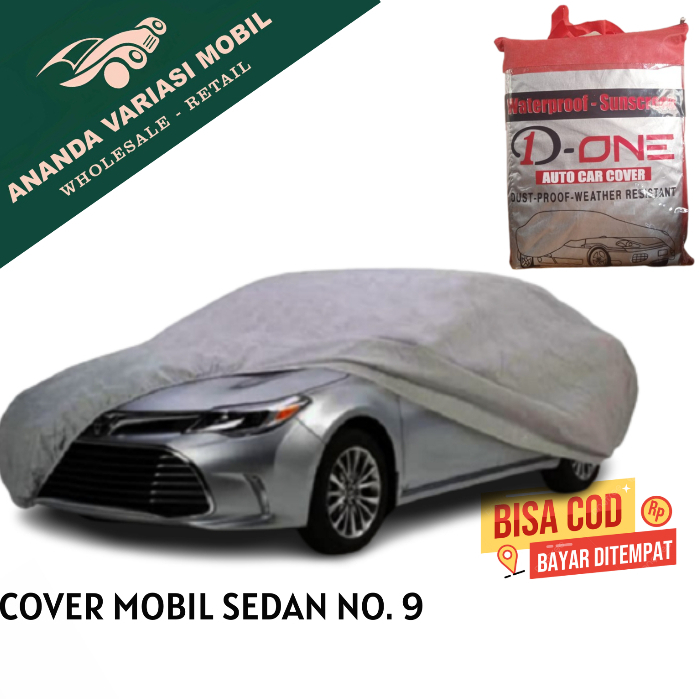 Sarung Mobil Accord Cielo Pakai No9 Sedan Panjang 4900mm Body Cover Silver Aksesoris Eksterior Mobil