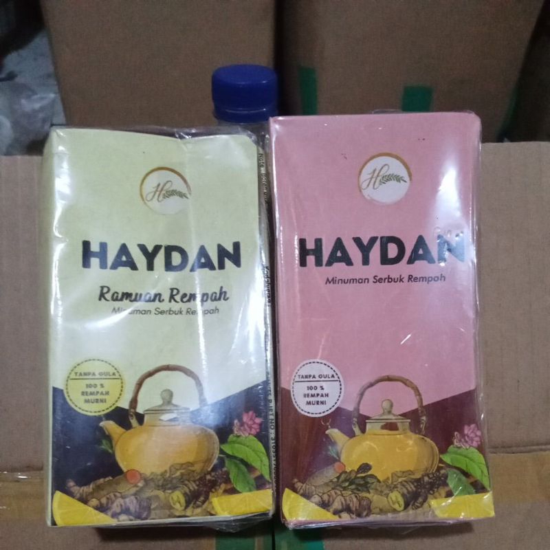 

HAYDAN ramuan rempah minuman serbuk rempah 16 kantong rijek dus penyok