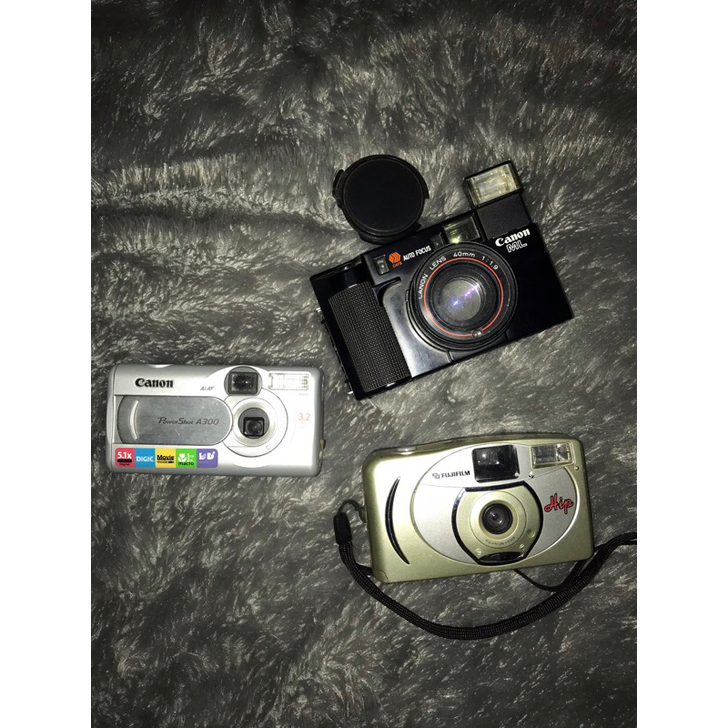 KAMERA ANALOG FUJIFILM HIP CANON POWERSHOT A300 CANON AUTO FOCUS ML MATI