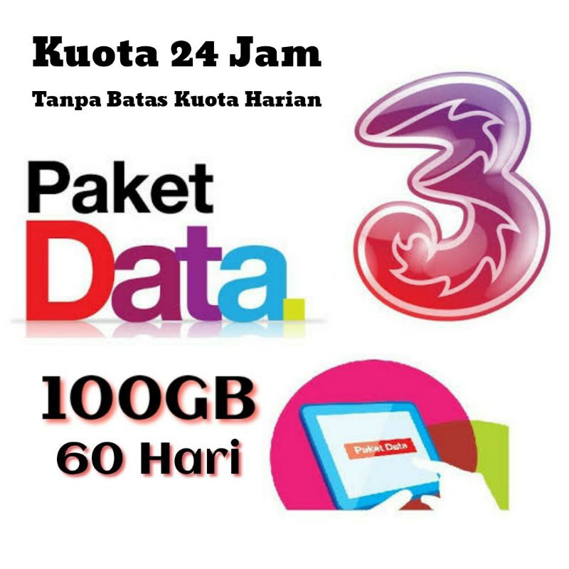 Paket Data Three, Kartu Paket Tri, Paket Data Internet