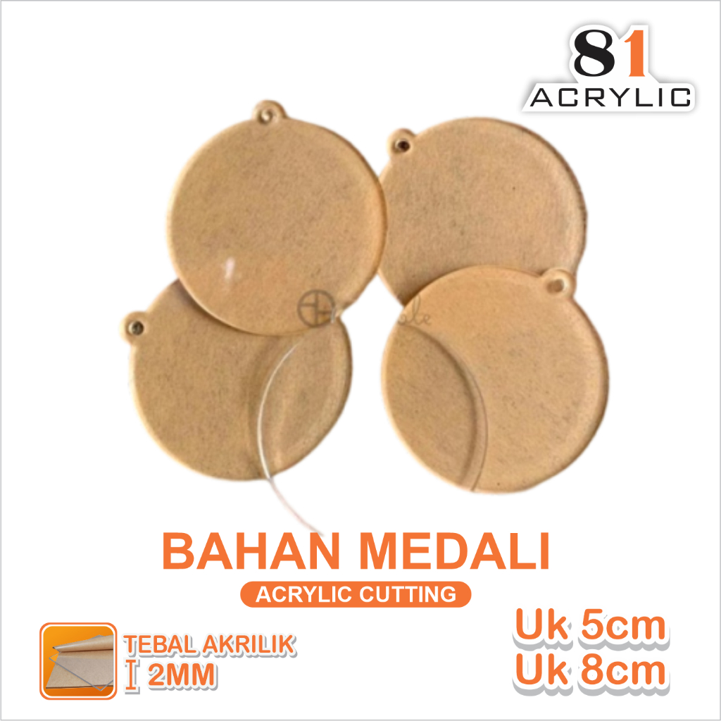 

TERMURAH BAHAN MEDALI WISUDA AKRILIK BENING POLOS TEBAL 2MM - LASER CUTTING