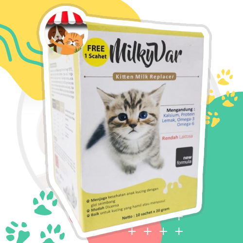 Milky Var 1 dus isi 11 sachet - Susu Anak Kucing Kitten Dewasa