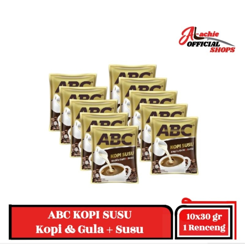 

ABC Susu Kopi & Gula Plus Susu 10x30gr (1 Renceng)