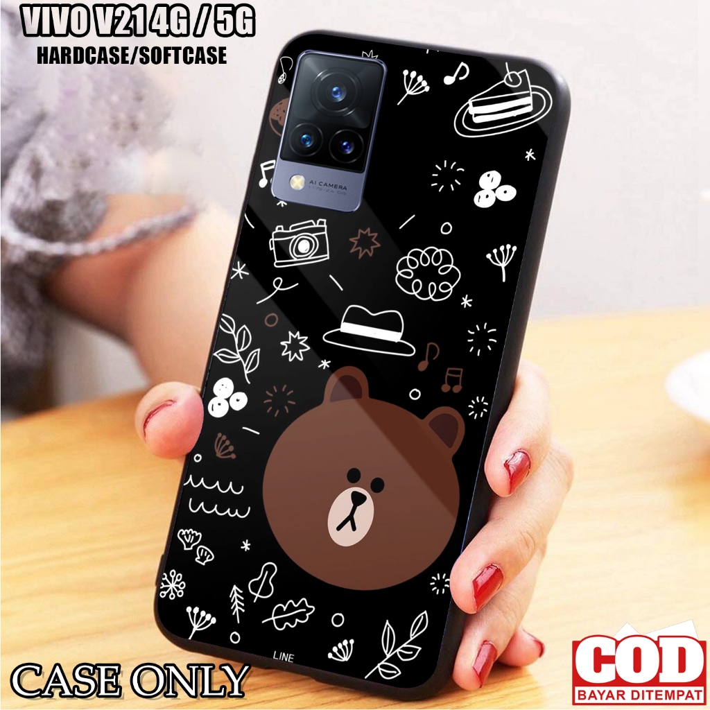 Case VIVO V21 4G / 5G - Casing VIVO V21 4G / 5G [ BEAR ] Silikon VIVO V21 4G / 5G - Kesing Hp - Casi