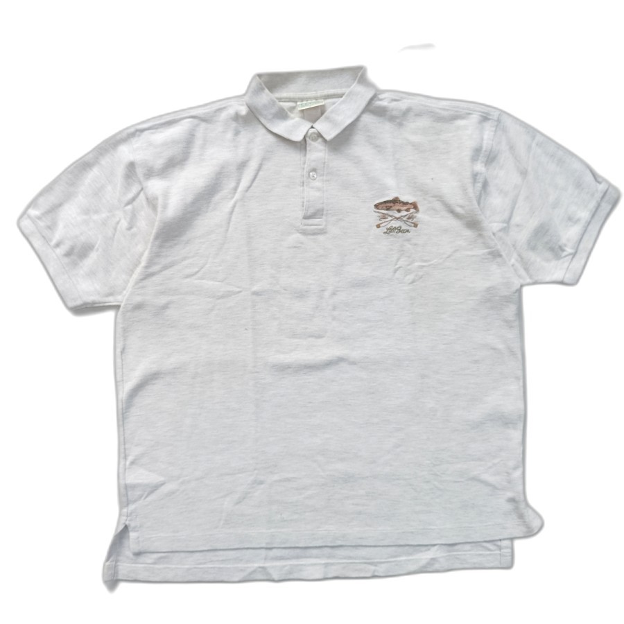kaos polo vintage LL Bean casual polo shirt