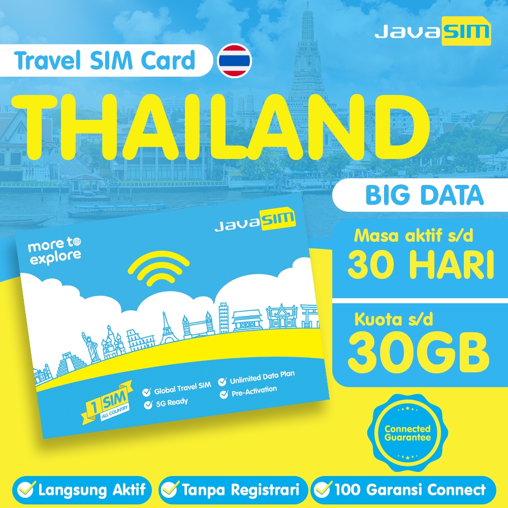 JavaMifi SIM Card Thailand Internet | SIM Card Luar Negeri