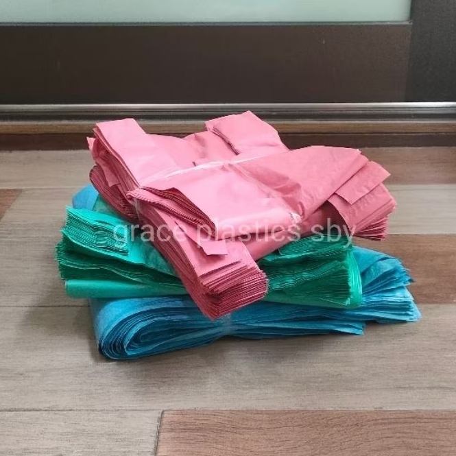 [GROSIR 25KG] Kantong Plastik Kresek WARNA Los Kiloan uk 15 24 28