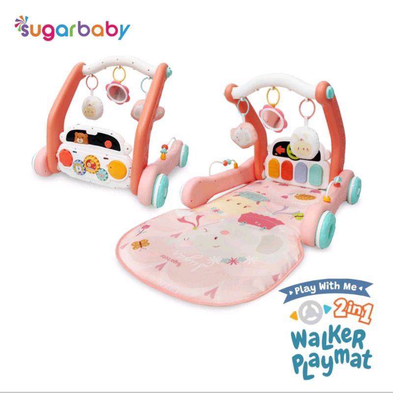 Walker Playmat Sugarbaby 2in1 Walker Playmat Play With Me Playmat Piano Baby Playmat Mainan Bayi Bab