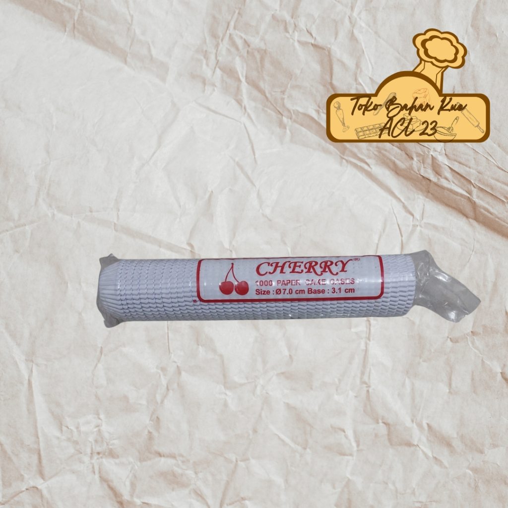 Cupcake Putih/Paper Cup Putih/Cup Kertas Putih Cherry/Kertas Pao/Kertas Bolu Kukus 7cm 9,5cm 11cm