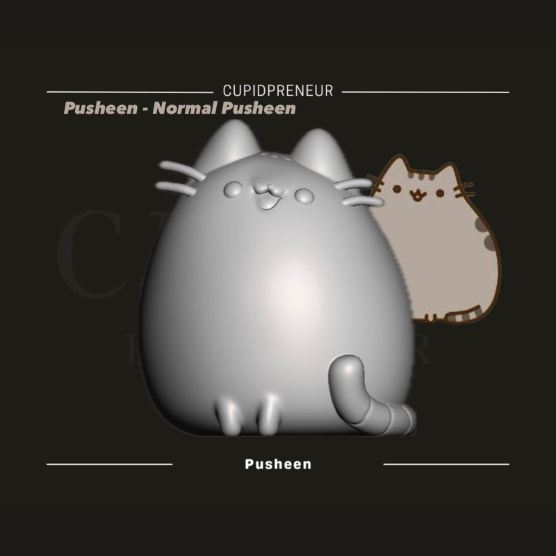 3D Coloring Pusheen - Pusheen (Normal)