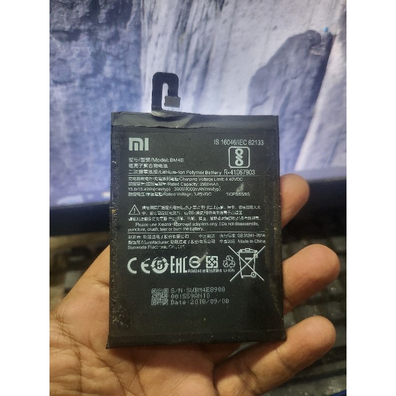 baterai original copotan pocophone poco f1