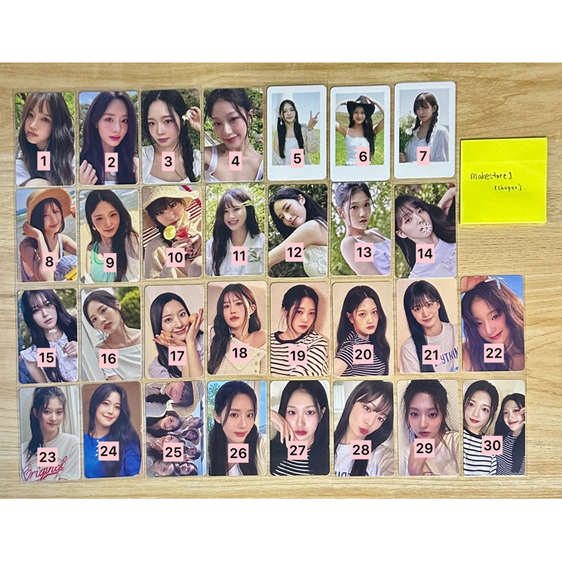 pc fromis_9 trading card photo exhibition md from summer saerom hayoung jiwon jisun seoyeon chaeyoun
